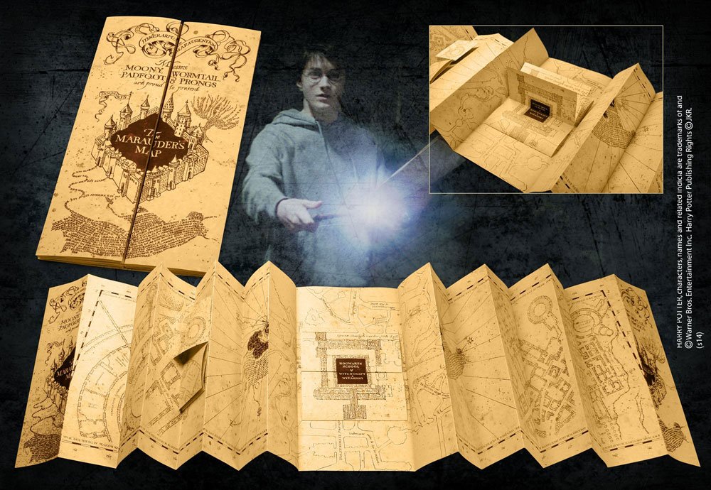 Harry Potter Réplica 1/1 Mapa Merodeadores