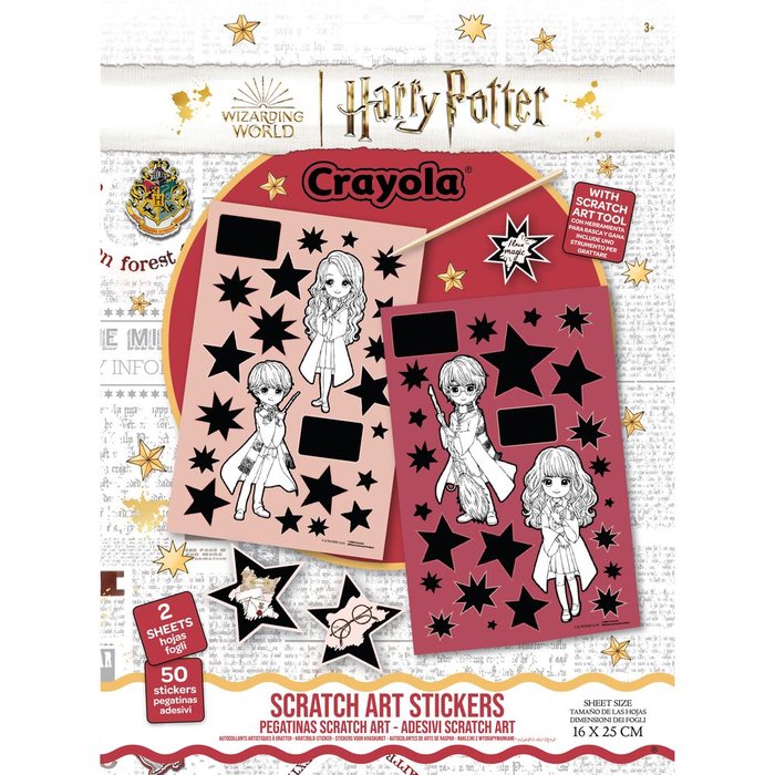 Set Scratch Art Con Stickers Harry Potter