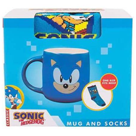 Juego de taza y calcetín de Sonic