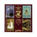 Imanes con la portada del libro de Hogwarts. Minalima-Harry Potter