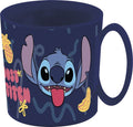 Taza Plástico Apta Para Micro 350Ml Stitch Palms