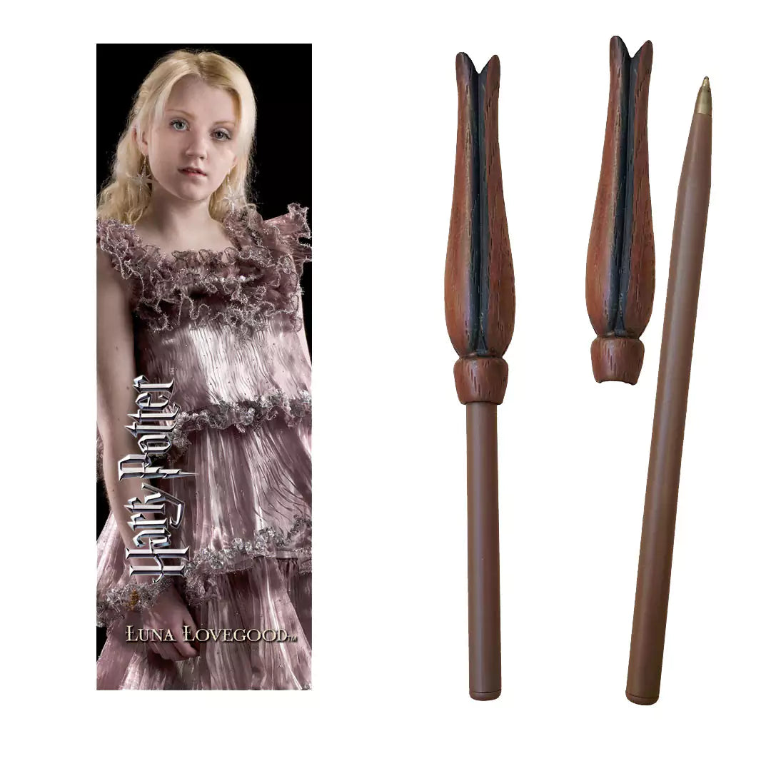 Bolígrafo Varita & marca página Luna Lovegood