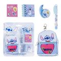 Set Papelería Mini Mochila Llavero + Accesorios Stitch