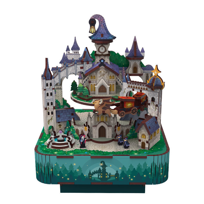 Maqueta Musical Castillo Magico Con Luz