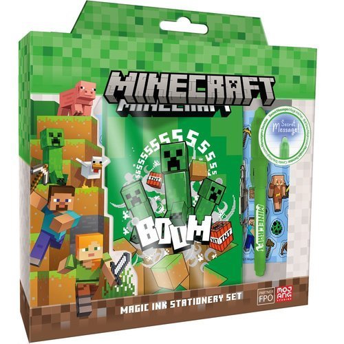 Diario Con Bolígrafo Mágico Minecraft