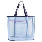 Bolsa Playa Asas Transparente Rejilla Stitch