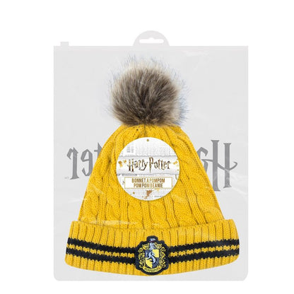 Gorro de lana con pompón Hufflepuff