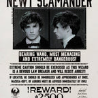 Tarjeta de felicitación lenticular de Newt Scamander Animales Fantásticos Minalima-Harry Potter