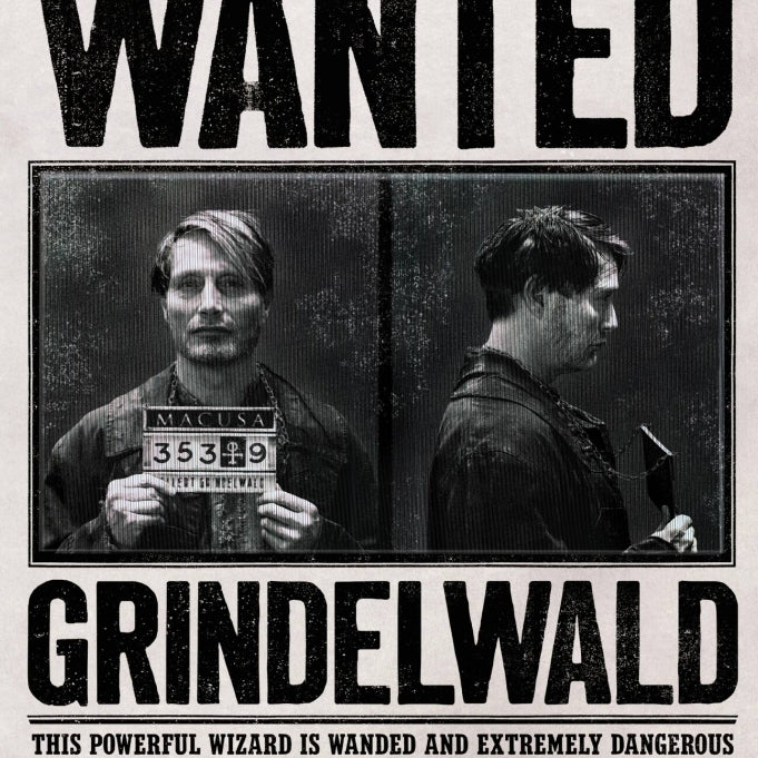 Tarjeta de felicitación lenticular Se busca Grindelwald - Animales Fantásticos Minalima-Harry Potter (Copia)