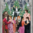 Juego de 5 tarjetas de felicitación MinaLima del Baile de Navidad - Harry Potter