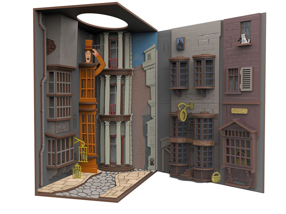 (PRE VENTA) Harry Potter Maqueta Book Nook Tiny Adventures Callejón Diagon 23 cm