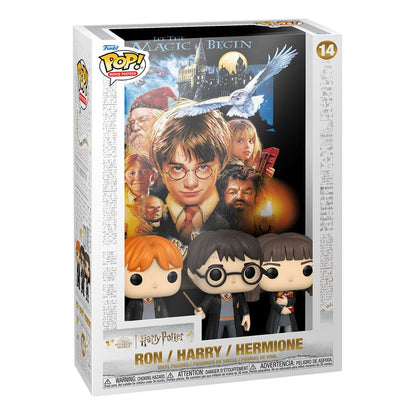 ¡Harry Potter POP! Poster de Película y Figura La Piedra Filosofal 9 cm