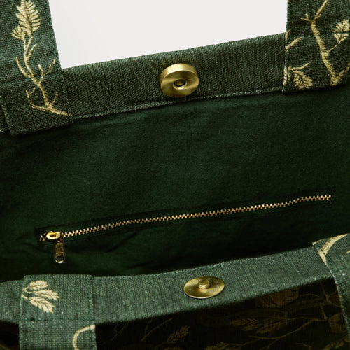 Bolso tote de tapicería MinaLima negro - Harry Potter