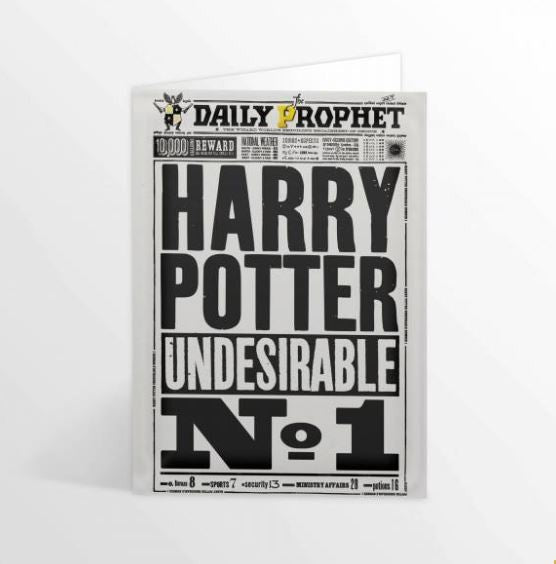 Tarjeta de felicitación - Harry Potter No deseado n.º 1. Minalima-Harry Potter