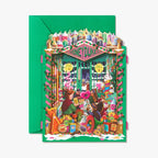 Tarjeta de felicitación 3D de Harry Potter - Honeydukes, la maravillosa tienda de dulces mágicos - Minalima