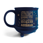 Taza 3D Caldero Pociones extremadamente peligrosas azul