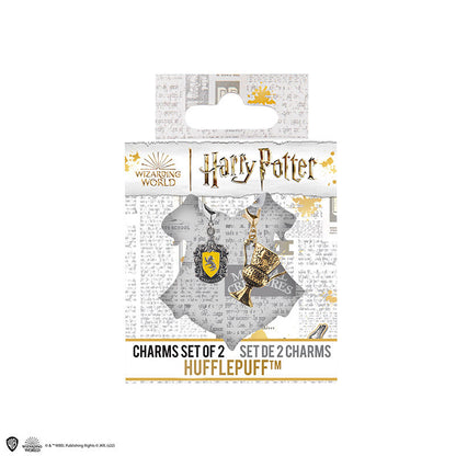 Set de 2 Charms Hufflepuff(escudo y taza)