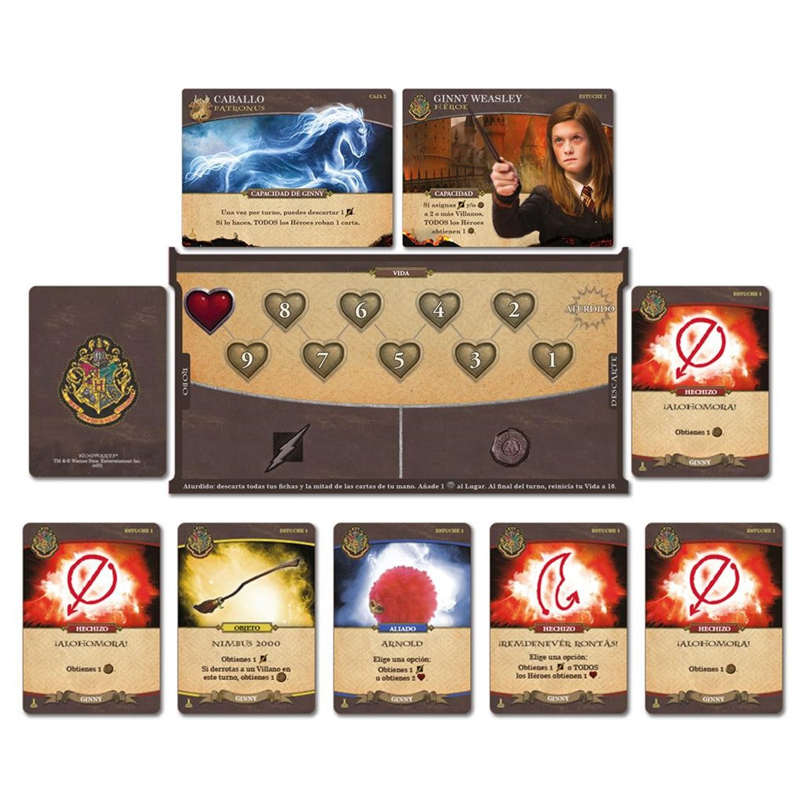 Juego De Mesa Harry Potter Hogwarts Battle Encantamiento Pociones