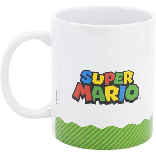 Taza Ceramica 325 Ml. En Caja Regalo Super Mario Group