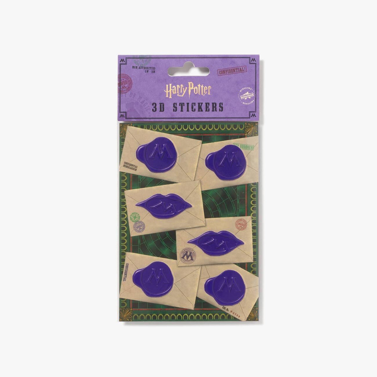 Pegatinas 3D, sellos de cera, Ministerio de Magia, MinaLima - Harry Potter