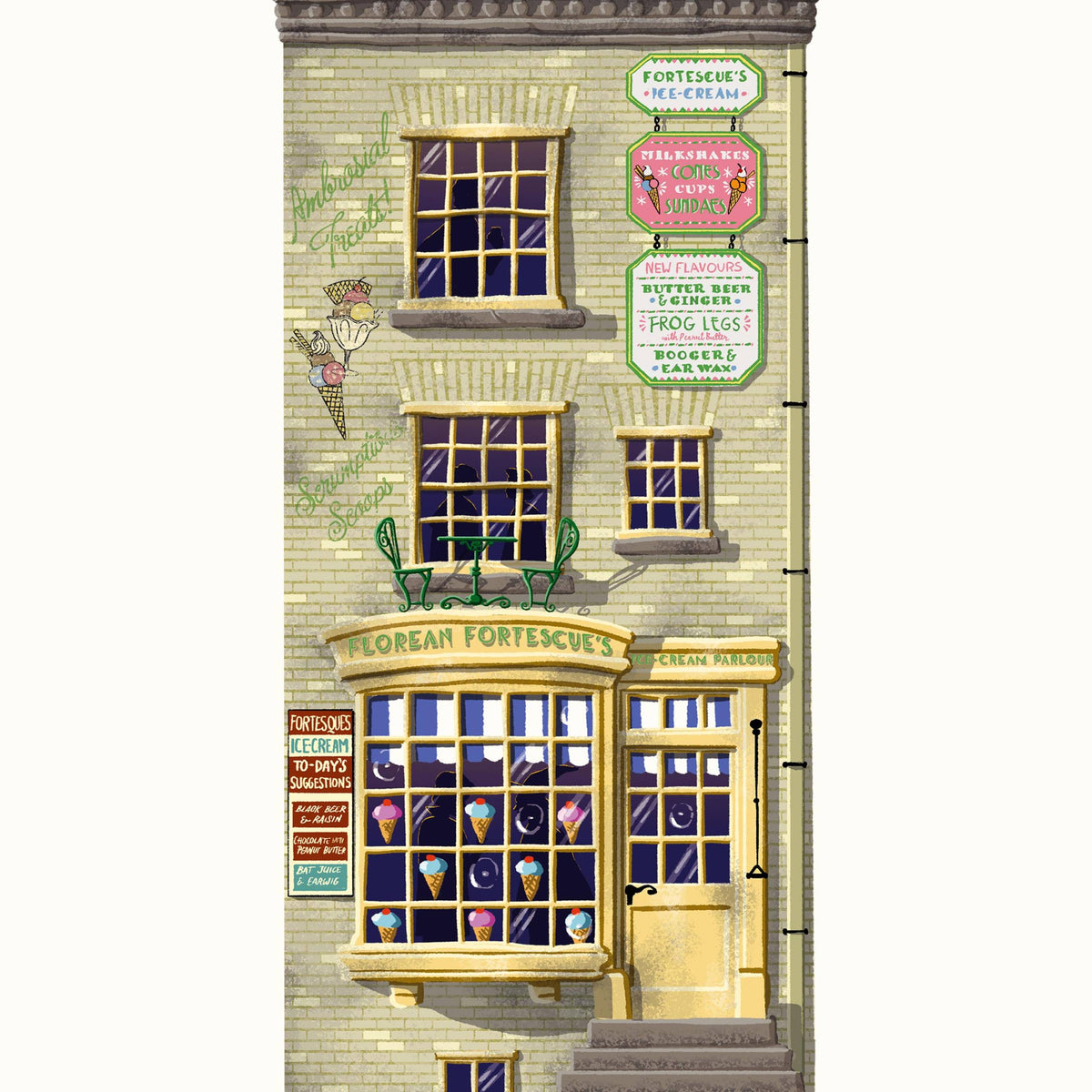 Lámina Artística de Boutique  Florian Fortarôme MinaLima - Harry Potter