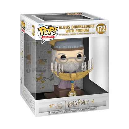 Harry Potter POP! Deluxe Vinyl Figura Deluxe Dumbledore wPodium 12 cm