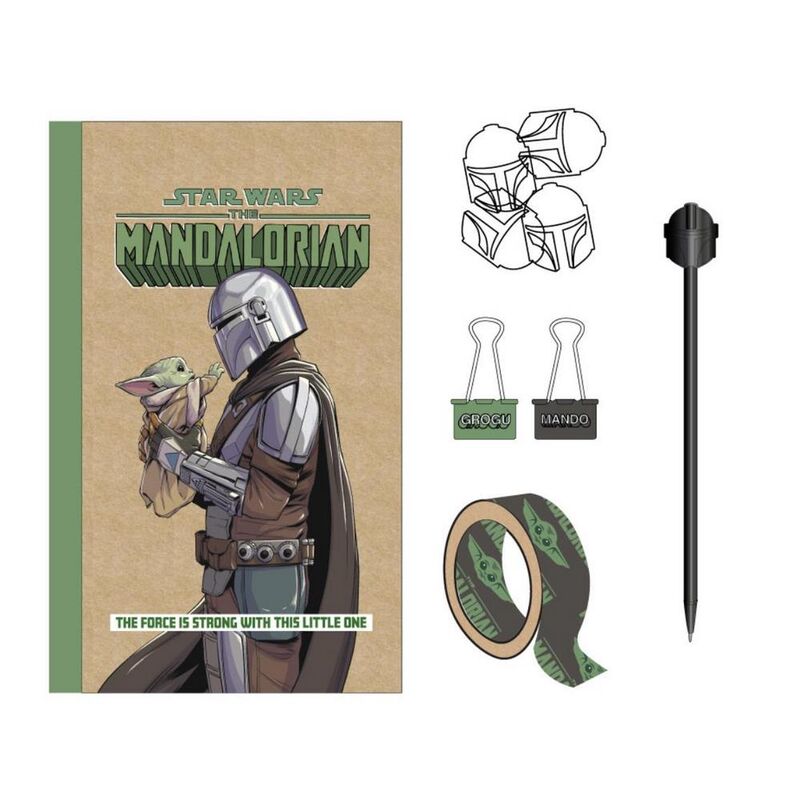 Set de Papelería Star Wars The Mandalorian GroguMando
