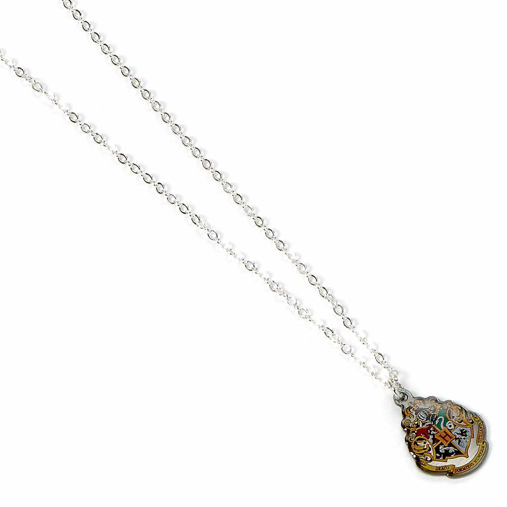 Harry Potter Collar con Colgante Hogwarts (bañado en plata)
