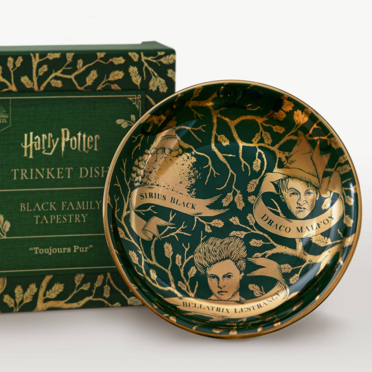 Bandeja para objetos pequeños de tapicería MinaLima negra - Harry Potter