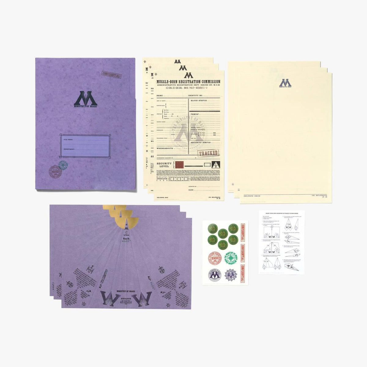Set de papelería MinaLima del Ministerio de Magia - Harry Potter