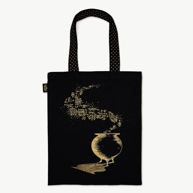 Bolso de mano con diseño de caldero y poción. Minalima-Harry Potter