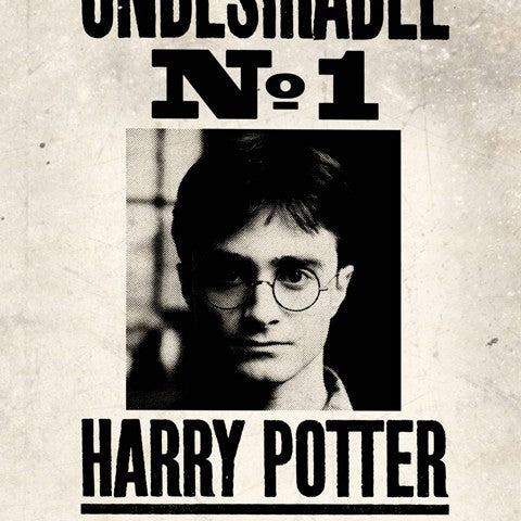 Tarjeta de felicitación lenticular - No deseado n.° 1. Minalima-Harry Potter