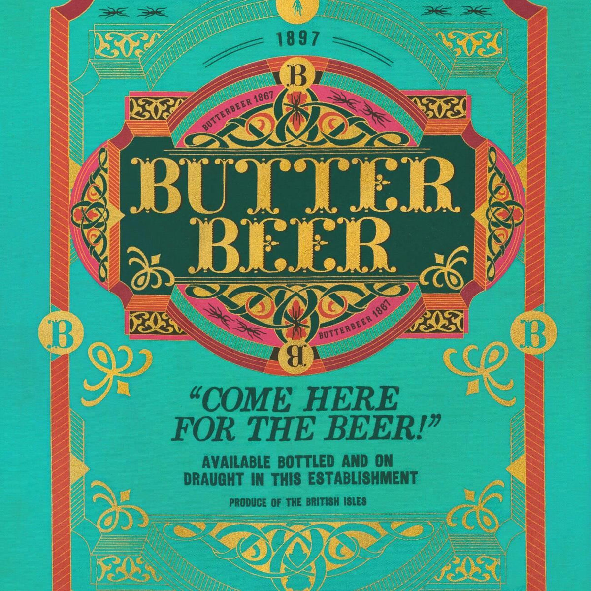 Bolso tote MinaLima de cerveza de mantequilla - Harry Potter