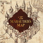 Tarjeta de felicitación - Mapa del Merodeador. Minalima-Harry Potter