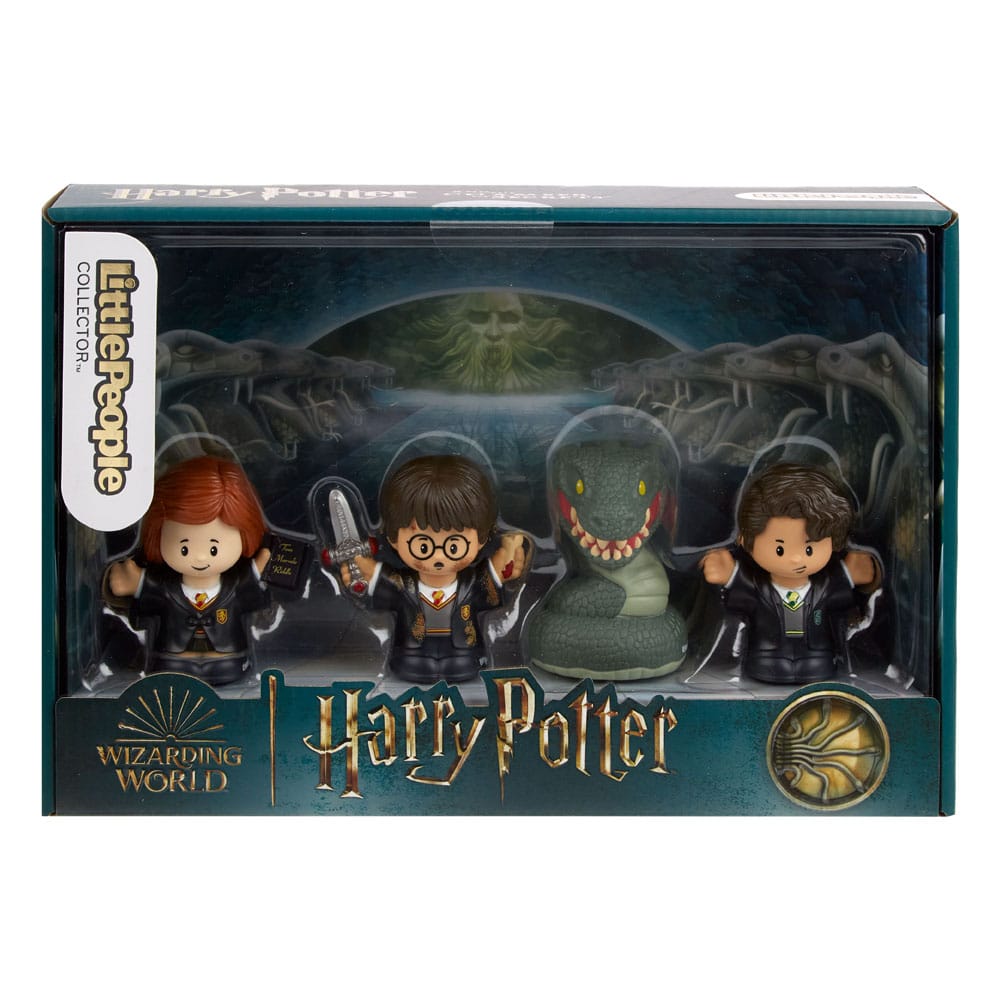 Harry Potter Pack de 4 Minifiguras Fisher-Price Little People Collector Cámara Secreta 6 cm