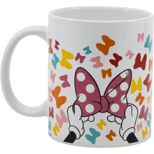 Taza Cerámica 325 Ml En Caja Regalo Minnie So Edgy Bows