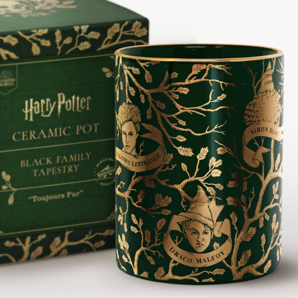 Portalápices de tapiz MinaLima negro - Harry Potter