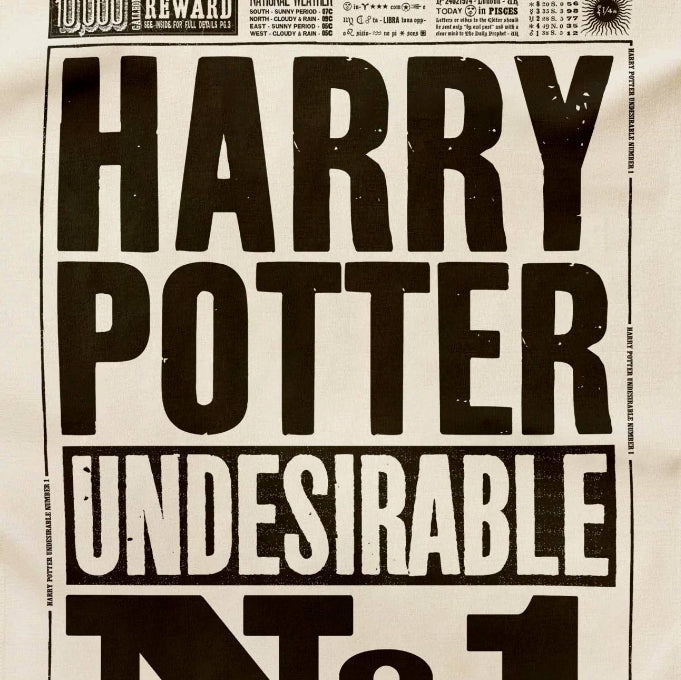 Paño de cocina - El Diario del Profeta - Harry Potter Indeseable N° 1. Minalima-Harry Potter