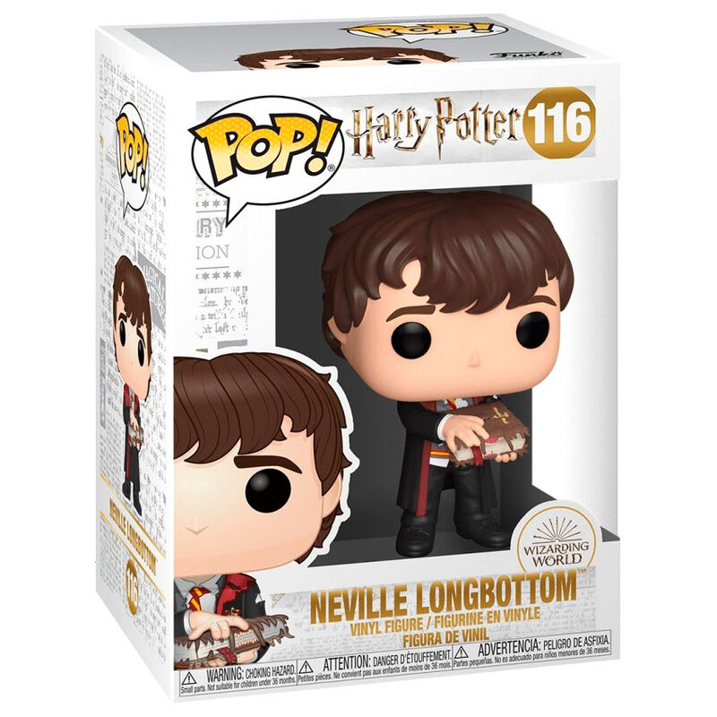 Figura POP Harry Potter Neville con Libro de los Monstruos