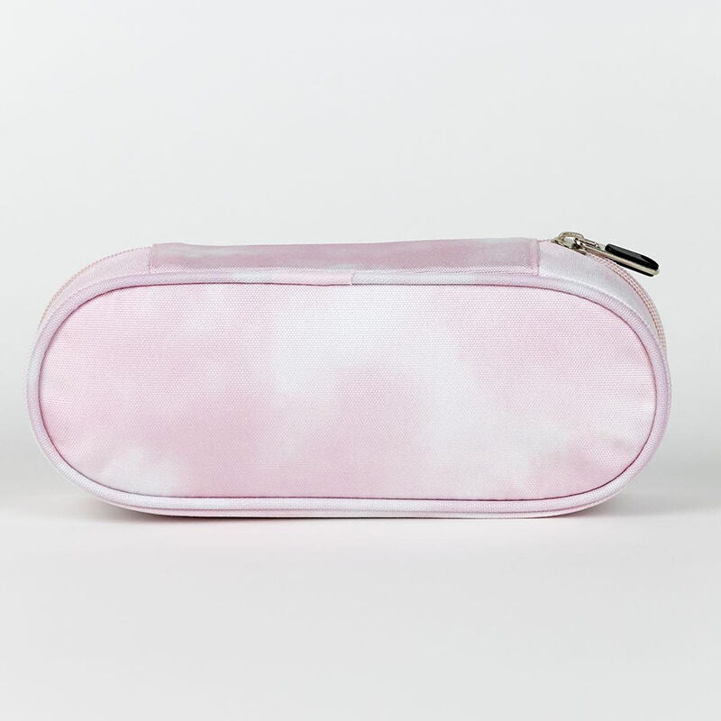 Estuche Portatodo Logo Barbie washed out rosa ovalado 22,5 cm