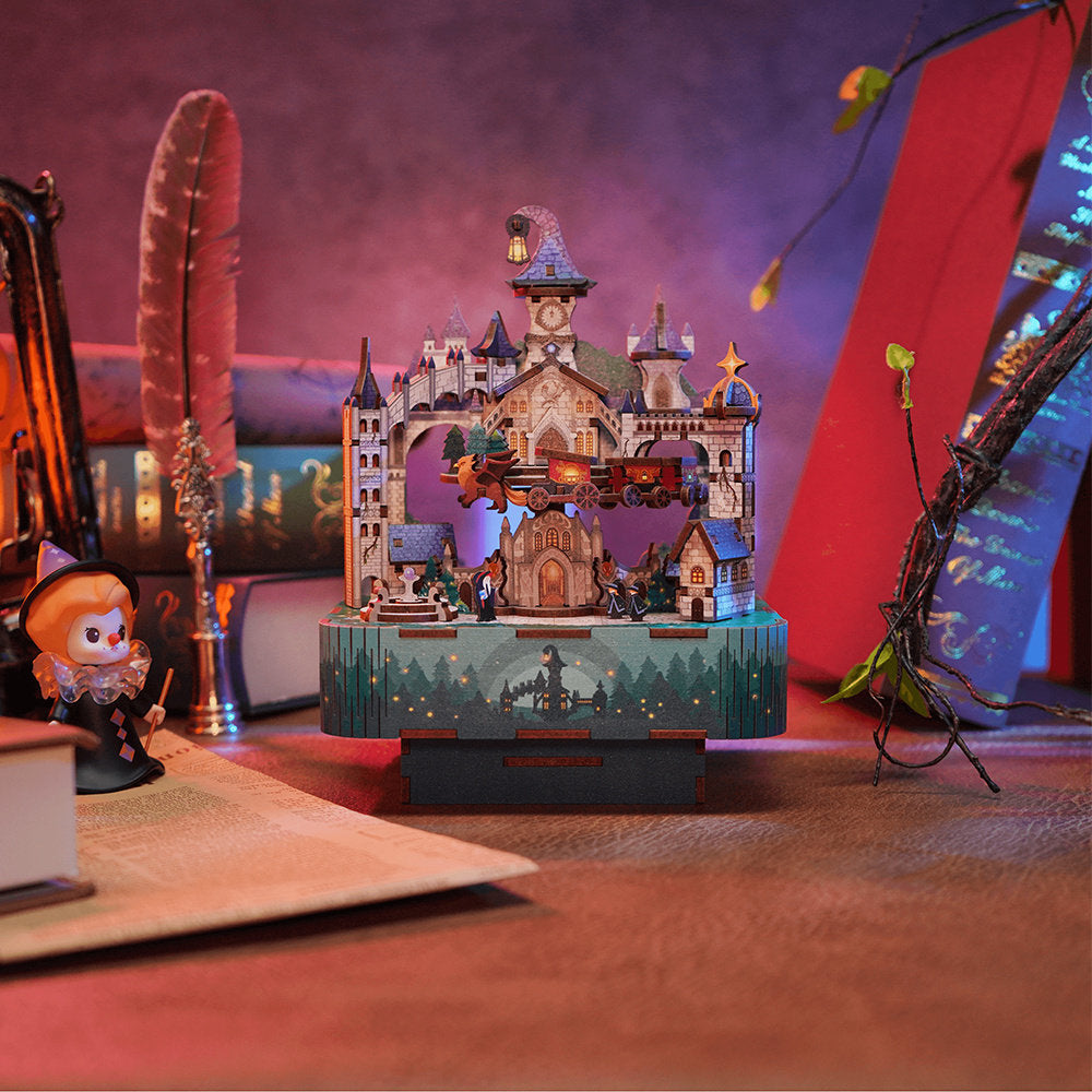 Maqueta Musical Castillo Magico Con Luz