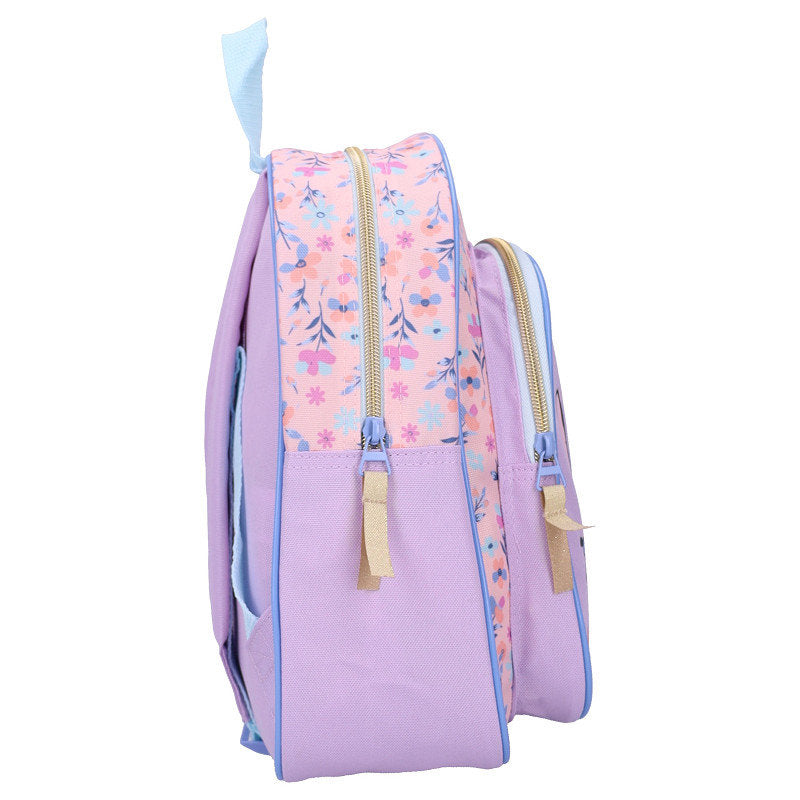 Mochila Infantil Con Bolsillo Stitch Spring Smiles