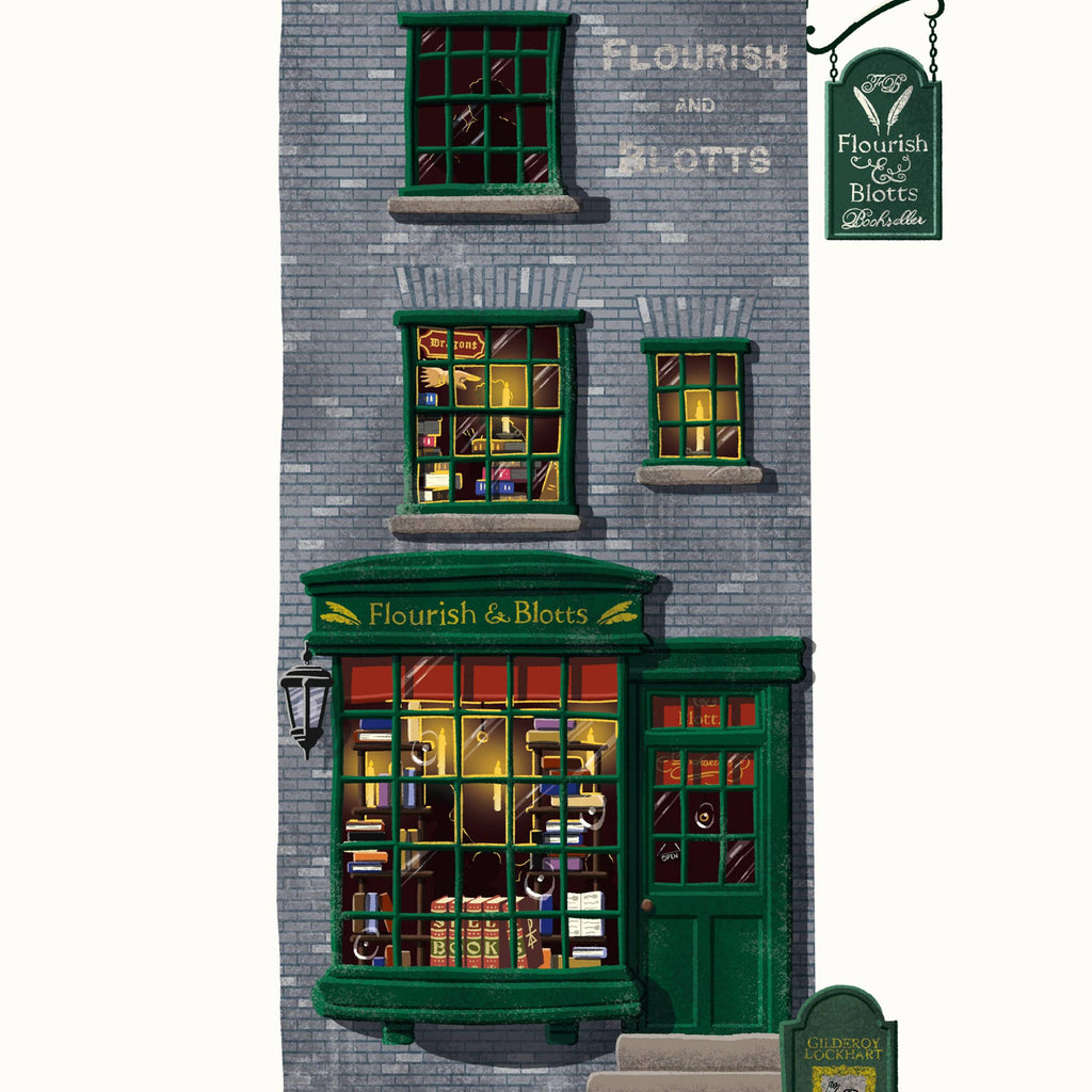 Láminas Artística Tienda de Fleury & Bott MinaLima - Harry Potter