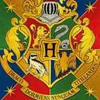 Tarjeta de felicitación - Escudo de Hogwarts. Minalima-Harry Potter
