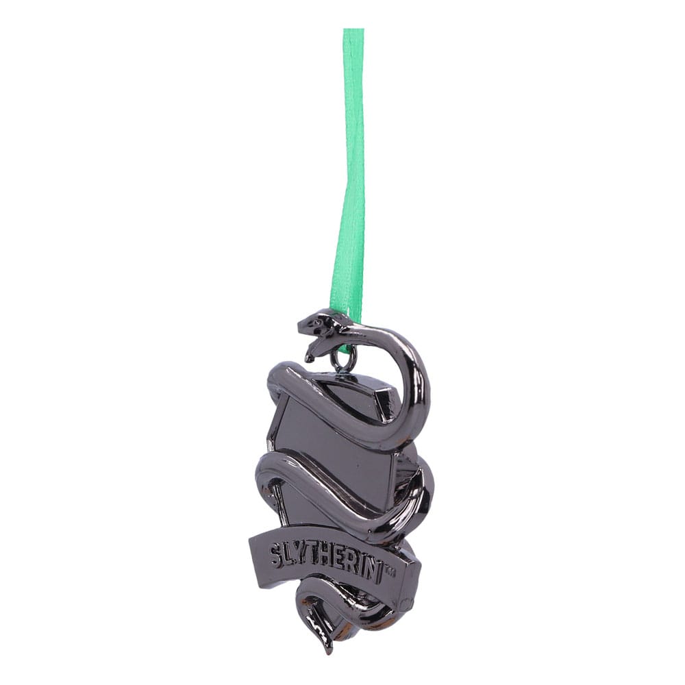 Harry Potter Decoración Árbol de Navidad Slytherin Crest (Silver) 6 cm