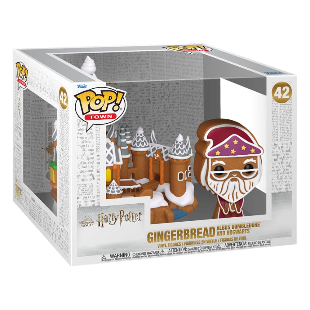 Harry Potter POP! Town Vinyl Figura Dumbledore & Hogwarts 9 cm