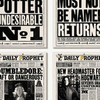 Juego de 4 imanes de la Gaceta Mágica de Harry Potter – minalima