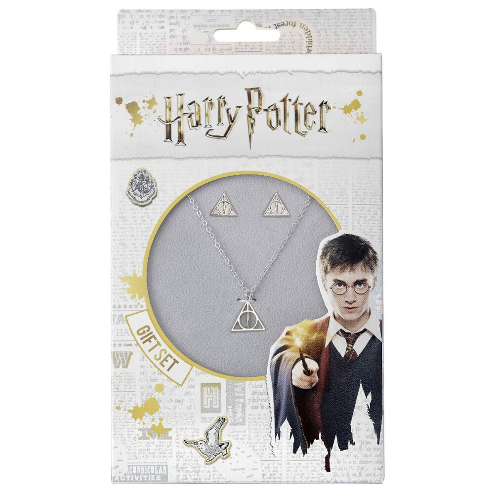 Set Colgante y pendientes Reliquias de la Muerte Harry Potter