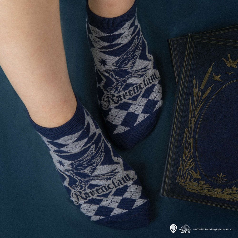 Harry Potter Pack de 3 Pares de calcetines tobilleros Ravenclaw