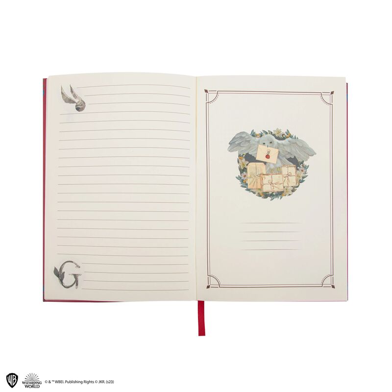 Cuaderno deluxe Mundo mágico de Gryffindor 14,5 x 21 cm